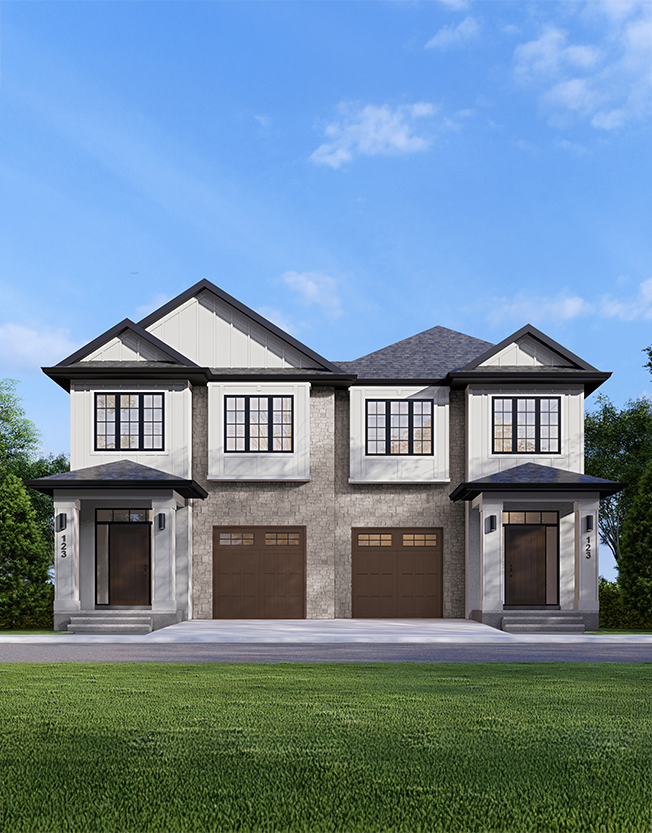 Render of a Duplex by Partners Homes